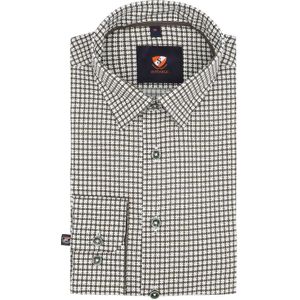 Suitable Overhemd Print Groen - Maat 39 - Heren - Casual Shirt