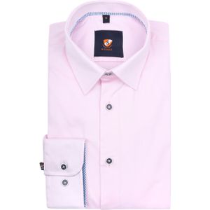 Suitable - Overhemd 261-3 - Roze - Slim-fit - 100% Katoen