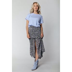 Colourful Rebel - Rive Small Flower Rok - Hoge Taille - Korte Lengte - 100% Viscose