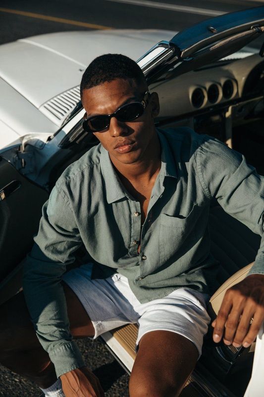 Colourful Rebel Caleb Shirt - Blazer Kraag Blouse - Regular Lengte - Lange Mouw - 55% Linnen, 45% Katoen