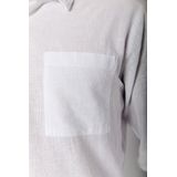 Colourful Rebel Caleb Shirt - Blazer Kraag Blouse - Groen - 55% Linnen, 45% Katoen