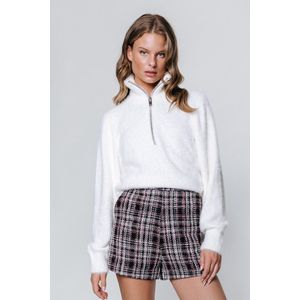 Colourful Rebel - Kendall Boucle Check Shorts - Veelkleurig - Dames Korte Broeken