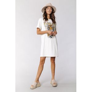 Colourful Rebel - Tiger Lightening - T-shirt jurk - Zwart - Organisch katoen