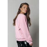 Colourful Rebel - Tomboy Rhinestones - Ronde Hals Sweater - Groen - 88% Organisch Katoen