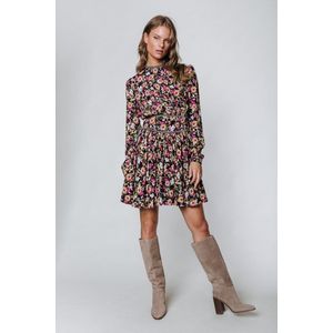 Colourful Rebel Grace Flower Mini Dress - Ruffle - Korte Mouw - Bloemenprint