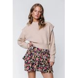 Colourful Rebel Mosh flower mini skirt -