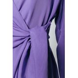 Colourful Rebel - Hette Uni Wrap Mini Dress - Jurk - Korte Lengte - Lange Mouw