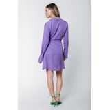 Colourful Rebel - Hette Uni Wrap Mini Dress - Jurk - Korte Lengte - Lange Mouw