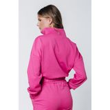 Colourful Rebel - Litzy Dropped Shoulder Zipper Sweater - Coltrui - Blauw - 71% Polyester 24% Viscose 5% Elastane