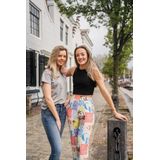 Colourful Rebel Melody Patchwork Straight Pants