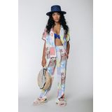 Colourful Rebel Melody Patchwork Straight Pants