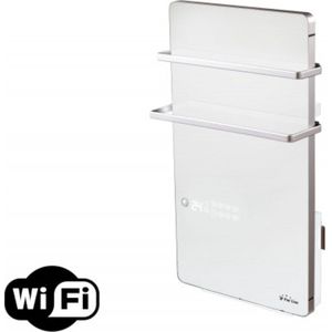 Oneiro's luxe Witte digitale elektrisch verwarmde handdoekhouder 30x4x85 - ECO infrarood kachel - - infrarood verwarmingspaneel - elektrische verwarming - waninfrarood verwarming - infrarood paneel - infrarood kachel -