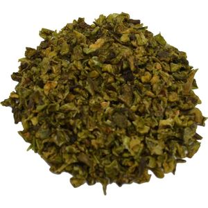 Paprika stukjes groen