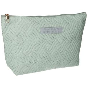 Reisende Toilettenbeutel Schönheitstasche Welle Türkis 30 cm x 19,5 cm
