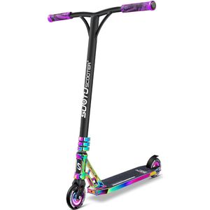 Suotu Stuntstep Professioneel - Step 8+ Jaar - 110mm - Speelgoed Jongens/Meisjes - Kinderstep - ABEC-9 - 100KG - Aluminium - NEO/Rainbow/Zwart