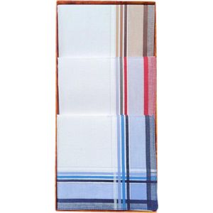 Soft King – Zakdoeken – Zakdoeken heren – 3 stuks – Zakdoeken katoen – Model C - Cadeau