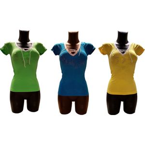 Sweet Angel hemdjes set van 3 stuks maat S