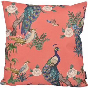 Peacock & Birds Kussenhoess-sKatoen/Linnens-s45 x 45 cms-sVogel / Pauw