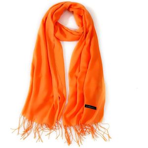 Pashmina Sjaal - Oranje | Cashmere/Viscose | 180 x 70 cm | Fashion Favorite