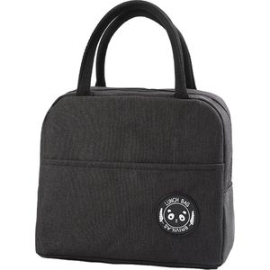 Lunch Bag - Zwart | Koeltas | Polyester / Nylon | 23x15x20 cm | Fashion Favorite