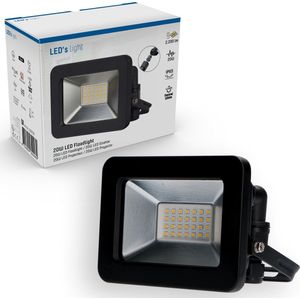 LED's Light Verstralers 2200 - Waterdicht IP65 - 20W - Zwart