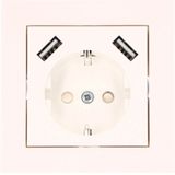 LED's Light USB Contactdoos - Inbouw stekkerdoos - Stopcontact met beveiliging