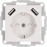 LED's Light USB Contactdoos - Inbouw stekkerdoos - Stopcontact met beveiliging