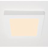 Inbouw/Opbouw LED Plafondlamp CCT Ø 20 cm vierkant - Dimbaar - warm en koud wit