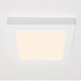 Inbouw/Opbouw LED Plafondlamp CCT Ø 20 cm vierkant - Dimbaar - warm en koud wit