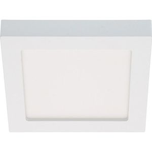 Inbouw/Opbouw LED Plafondlamp CCT Ø 20 cm vierkant - Dimbaar - warm en koud wit