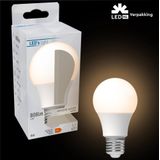 LED Lamp Peertje A60 - Koud Wit Licht - E27 Fitting - 8W (60W)