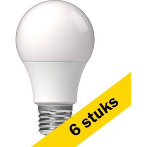 6x 123led LED lamp E27 | Peer A60 | Dim to Warm | Mat | 2200-2700K | Dimbaar |  8.5W (60W)