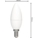 DimToWarm LED Lamp Kaars - Dimbaar Warm Wit Licht - Ø 3.5 cm - 5 Watt