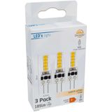 LED's Light G4 LED Lampen - 12V - 1.8W vervangt 20W - Warm wit licht - 3PACK