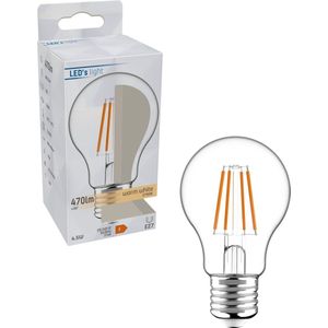 LED Lamp Peertje A60 - Warm Wit - E27 - 4.5W - 470 Lumen