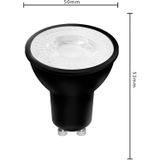 GU10 LED Spots - Zwart - Warm Wit Licht - 4W/50W - 345 lm - 3PACK