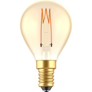 LED Lamp goud E14 - Gloeilamp design - Dimbaar extra warm wit - 1800K