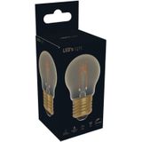 LED's Light LED Lamp goud E27 - Gloeilamp design - Dimbaar extra warm wit - 1800K