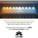 123led LED lamp E27 | Kogel G45 | Filament | Goud | 1800K | Dimbaar | 2.5W (15W)
