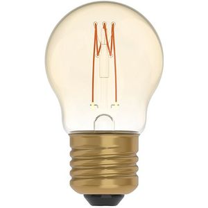 6x 123led LED lamp E27 | Kogel G45 | Filament | Goud | 1800K | Dimbaar | 2.5W (15W)