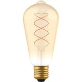 123led LED lamp E27 | Edison ST64 | Spiraal Filament | Goud | 2000K | Dimbaar | 4.5W