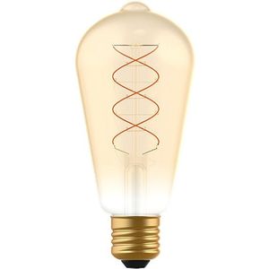LED's Light E27 LED Lamp goud - Gloeilamp design - Dimbaar extra warm wit - 1800K