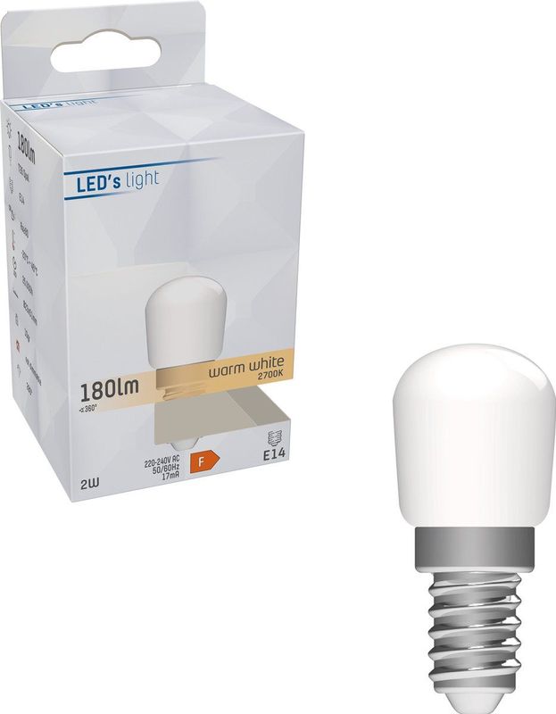 LED Buislamp - E14 Fitting - 180 Lumen - 2 Watt - Huishoudelijk Gebruik