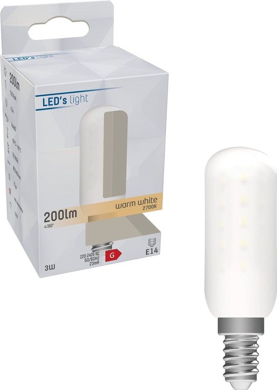 LED Buislamp - E14 Fitting - Energiezuinig - 200 Lumen - 3 Watt