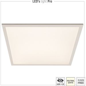 LED's Light PRO Paneel plafond 4500 - Vierkant 60 x 60 cm - Energielabel B - Gaat tot 25 jaar mee - 25W
