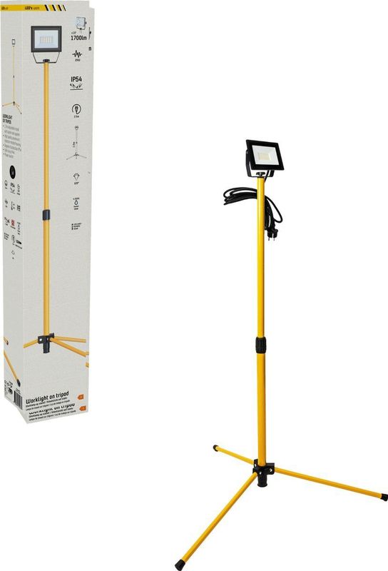 LED's Work Bouwlamp op Statief 2125 - IP54 waterdicht - In hoogte verstelbaar tot 1,20 meter