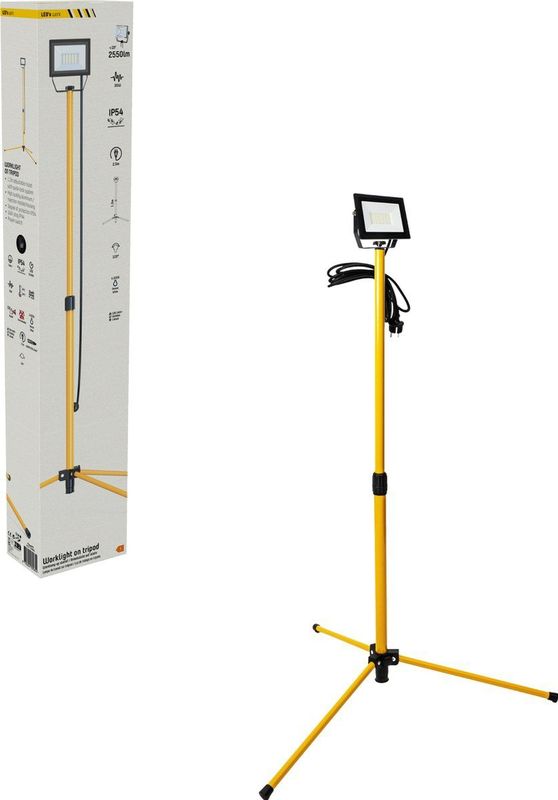 LED's Work Bouwlamp Op Statief 3180 - IP54 Waterdicht - In Hoogte Verstelbaar Tot 1,20 Meter