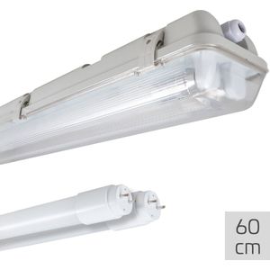 LED's Light LED TL dubbel armatuur 60 cm - Compleet met 2 LED TL buizen 60 cm - 1800 lm