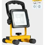 LED's Work draadloze LED Bouwlamp op accu 700 - Oplaadbaar en kantelbaar - Zwart geel