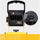 LED's Work draadloze LED Bouwlamp op accu 700 - Oplaadbaar en kantelbaar - Zwart geel